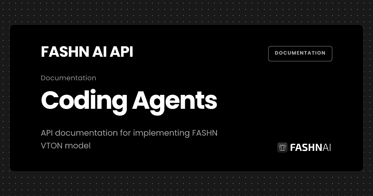 Coding Agents | FASHN Documentation